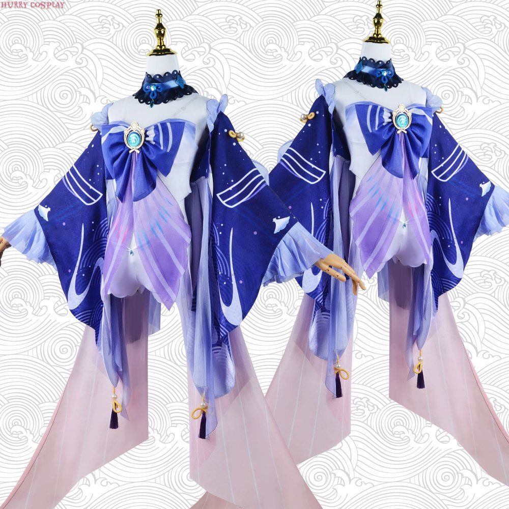 Game Cosplay,Genshin Impact,Genshin Impact Sangonomiya Kokomi Cosplay Costume